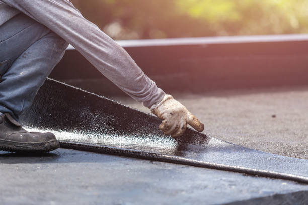 Professional Waterproofing technician working in Sears, MI